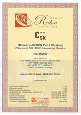 Certifikát 1
